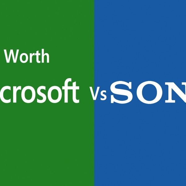 microsoft net worth vs sony